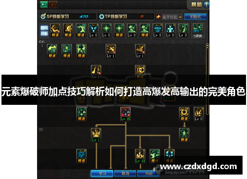 元素爆破师加点技巧解析如何打造高爆发高输出的完美角色